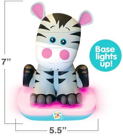 Stack-a-Roos Baby Zebra by Salus Brands - Animal Stacking Toy, Educational Early Learning Toy for Infants Babies Toddlers, Age 12+ Months - Great Baby Gifts, STEM
