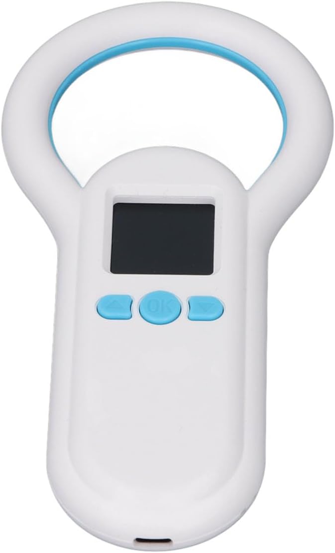 Animal Microchip Scanner Wireless BT Reader with 1.44 Inch Screen 500 Data Storage USB for Pets Supports ISO FDX B EMID Chip Detection Multiple Connection Methods