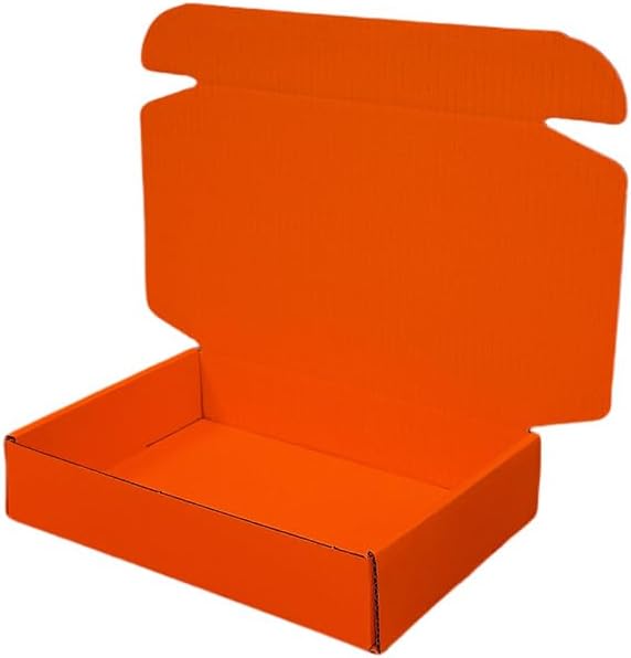 20 Pcs 15.8 x 11.8 x 3 inches Larger size Shipping Boxes for Small Business Cardboard Corrugated Mailer Boxes for Shipping Packaging Holidays Craft Gifts Giving Products (Orange Red, 15.8 x 11.8 x 3")