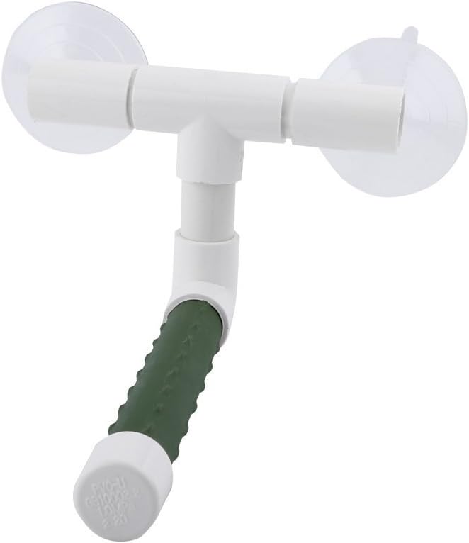 Hypeety Bird Parrot Stand Perch Shower Standing Toy Portable Suction Cup Parrot Shower Perch Bath Stands Suppllies Holder Platform Parakeet Finch Window Sturdy Hanging Play (Small)