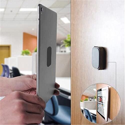 Replacement Metal Plates Set (8 Pack) for Magnetic Car Phone Holders, Wall, Air Vent Mounts, Cases, Magnets. Kit of 4 Black Round and 4 Rectangular Iron Discs Without Holes. 3M Adhesive Backing.