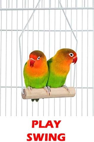 63" Roof Top Canary Parakeet Cockatiel Lovebird Finch Roof Top Bird Parrot Home Cage Side Nesting Box Doors with Removable Rolling Stand
