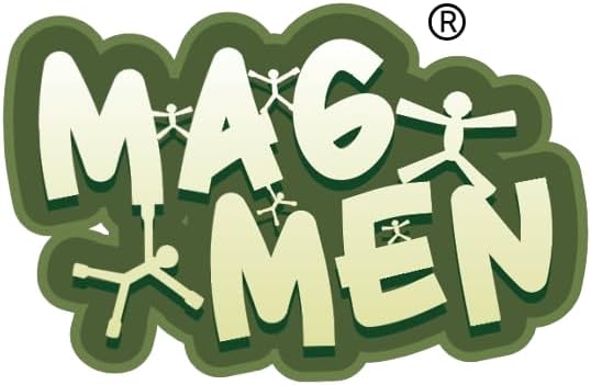 MAGMEN Enhanced Grip Magnetic Fidget Toy Figures for Kids 3-8 & Toddlers| 5 Piece Opaque Color Multipurpose MagnetSet for Travel, Road Trip, Office & Stocking Stuffer Gifts.