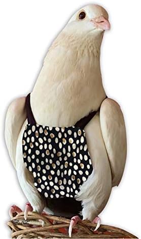 Bev's Bird Boutique Regular Flyper Adjustable Bird Diaper | Reusable, Washable Cloth | Comfort Fit for Parrot, Cockatiels, & Other Small Birds | Fashionable Avian Accessories, Classy Bird Size 8