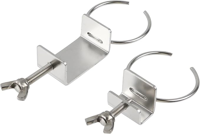 2 PCS Float Valve Special Fixing Clip 304 Stainless Steel, Automatic Water Level Control Valve for Fish Tanks and Aquariums