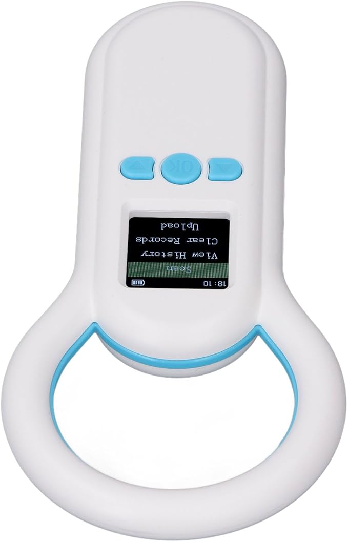 BT Pet Microchip Scanner, ABS Material, Enhanced Recognition with 1.44 Inch Display and Long Battery Life for Animal Management