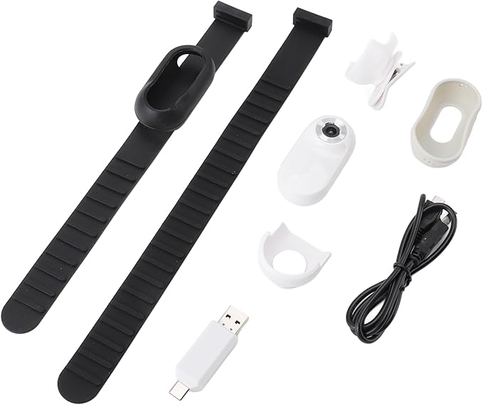 1080P Dog Collar Camera, Wireless Pet Camera with 0.96 inch LCD Display, 170° Wide Angle, USB Rechargeable for Dogs Cats