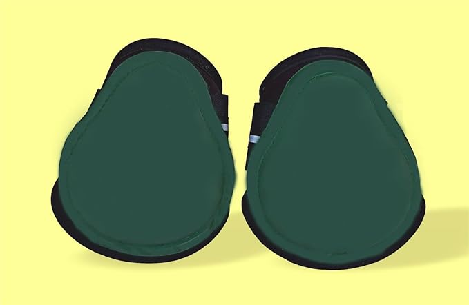 Majestic Ally Horse Leg Protection Fetlock and Tendon Boots Set, PU Shell, Neoprene Lining, Hook and Loop Closures, Multiple Colors and Sizes