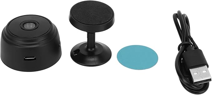 ciciglow A9 Camera Indoor, 1080P Magnetic Pet Dog Camera Baby Camera Mini Camera Security Camera (Black)