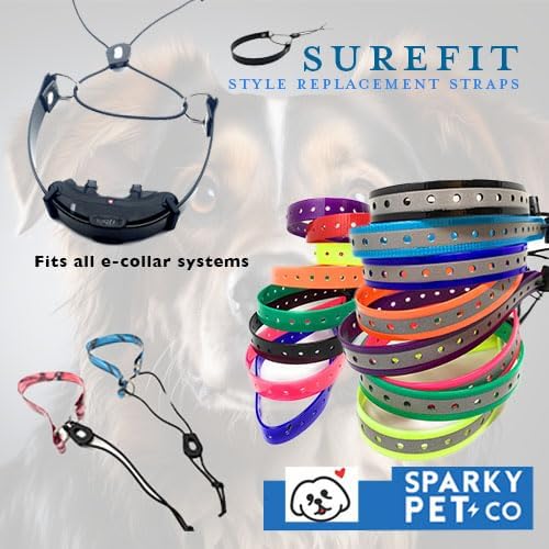 Replacement GPS eCollar with Adjustable Bungee, Multi-Hole Design, and Secure Toggle Closure for Small Dogs (Blue, Small Neck) Reflective