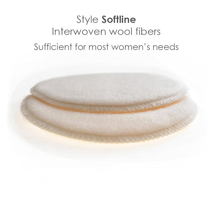 Merino Wool Nursing Pads, Style Softline, Regular Thickness, Teardrop - 10 x 7 in.