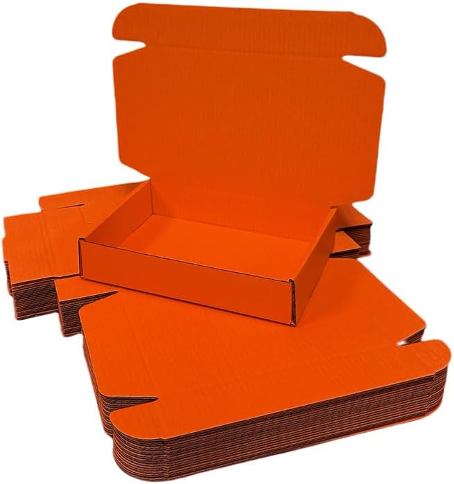 20 Pcs 15.8 x 11.8 x 3 inches Larger size Shipping Boxes for Small Business Cardboard Corrugated Mailer Boxes for Shipping Packaging Holidays Craft Gifts Giving Products (Orange Red, 15.8 x 11.8 x 3")