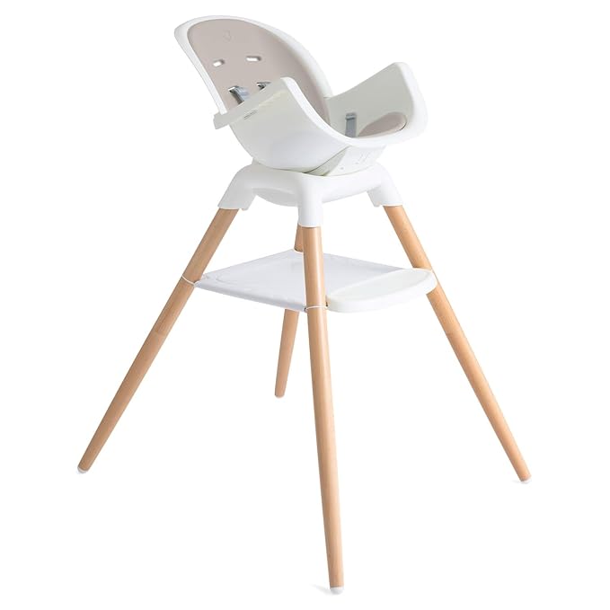 Joie Chai Multi-Mode Highchair - European Beech Wood, Convertible, 9+ Modes, Birth up to 60 lb. (Walnut)