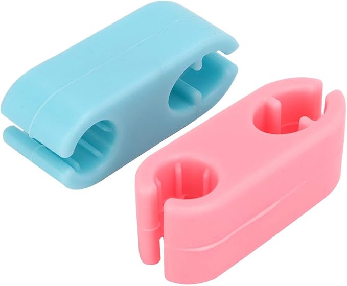 Pet Selfie Clip Silicone Non Toxic Durable Jaw Design Helps Record Beautiful Moments with Pets Universal for Cats Dogs Blue Pink 2pcs 5cm