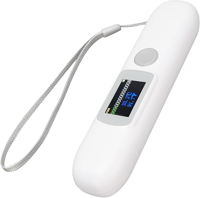Pet Microchip Scanner, Animal Tag Reader with 1.14 Color Screen & Temperature Monitoring, FDX B Compatible for Pets