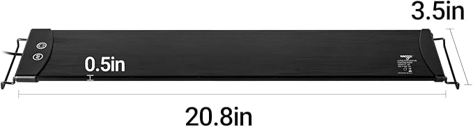 Dimming LED UVB Reptile Light, 24“ LED Reptile Light Bar with Brightness Adjustment & 3 Light Modes, UVB 5.0