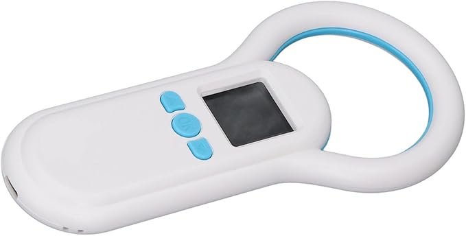 Garosa Animal Microchip Scanner 1.44in Screen 500 Data Storage 915M USB 2.4G Wireless BT Pet Chip Reader with 3 Connection Methods for ISO 11784 11785 FDX B Compatible