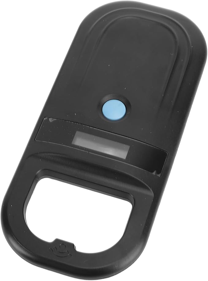 Jeffergarden Animal ID Reader, Portable Rechargeable 134.2KHz Pet Microchip Scanner with USB C and BT Transmission, for Livestock Management Pet Identification Wildlife Monitoring (Black)