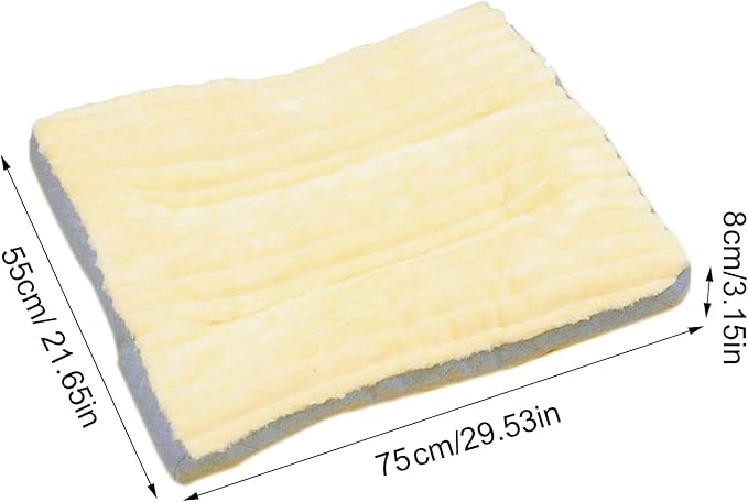 Dog Bed,pet Beds & Furniture,Machine-Washable Cushion for Dogs and Cats,Suitable for Dogs, Floor Furniture Use Yellow L