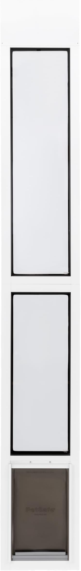 PetSafe Extreme Weather Sliding Glass Pet Door - Energy Efficient Entry for Dogs & Cats - Triple Flap with Magnetic Seal - Durable Aluminum Frame - Easy Install - Mediume