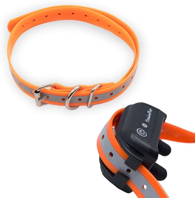 Universal 27 ½” X ¾” Replacement Band Strap for Dog Training Collar - Adjustable Waterproof TPU for Remote E-Collar, Static/Vibration Shock Trainer, Fits Most Bark Control & Obedience Devices