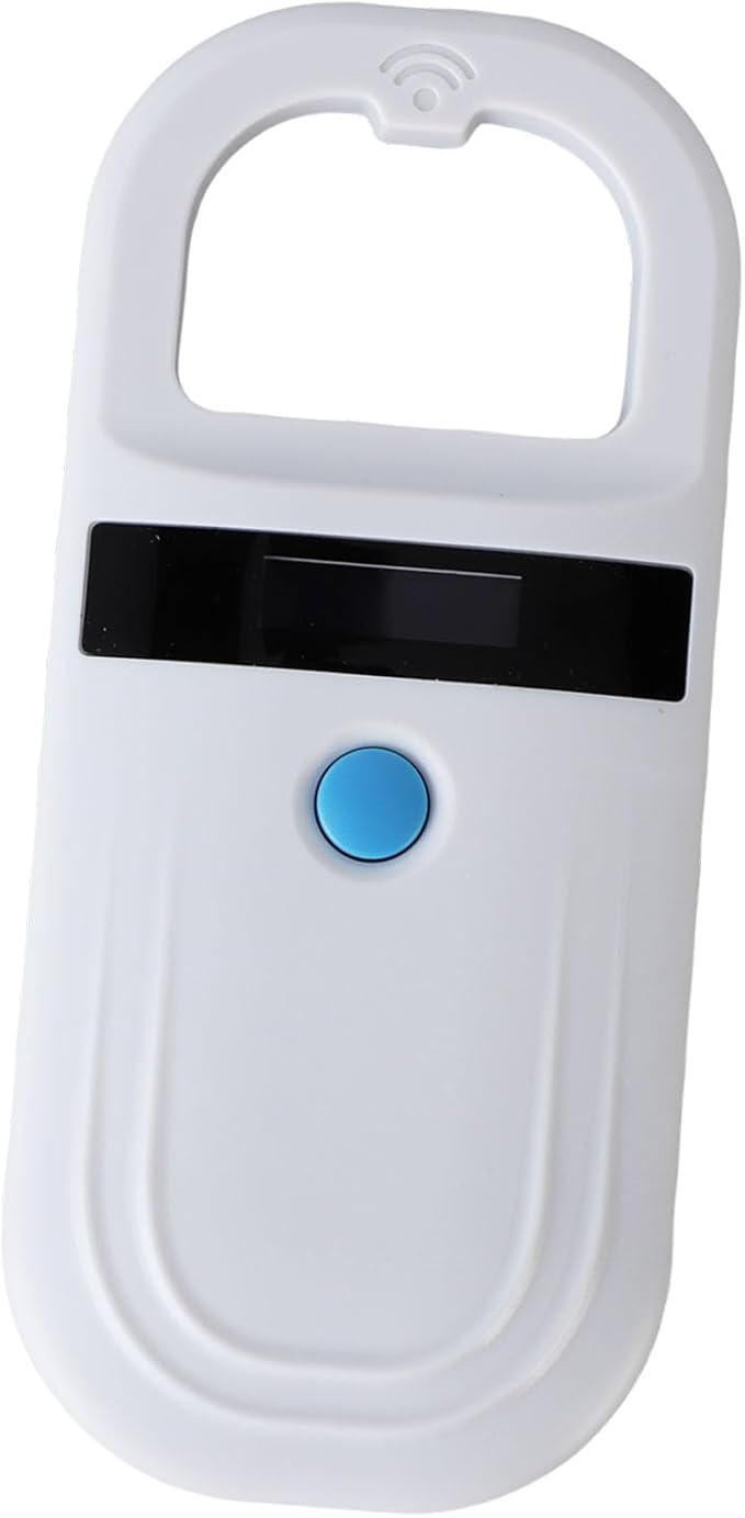 Microchip Scanner, Portable Handheld Pet Microchip Scanner with 800mAh Rechargeable Battery and 1000 Data Storage, Reader with Wireless Technology for Dogs, Cats, and (Style 1)