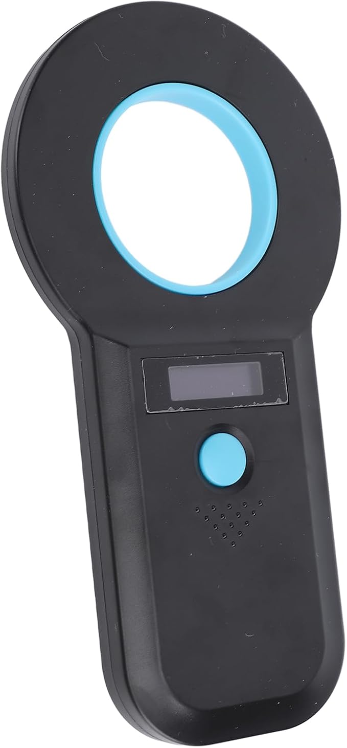 Handheld Pet Microchip Scanner with Bluetooth and USB C Connectivity - 134.2KHz and 125KHz Animal Chip Reader Supporting EMID and FDX B ISO 11784 85-128 Data Storage OLED Display