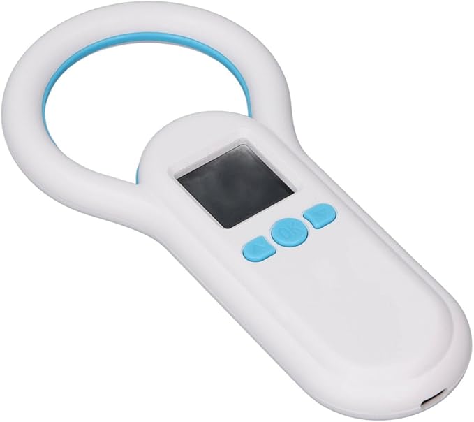 Animal Microchip Scanner Wireless BT Reader with 1.44 Inch Screen 500 Data Storage USB for Pets Supports ISO FDX B EMID Chip Detection Multiple Connection Methods