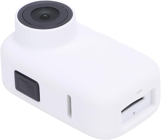 Pet Body Worn Camera, Pet Wearable Body Cam with HD Resolution and Water Design, Lightweight Action Camera for Dog Cat Outdoor Travel Adventures (White)