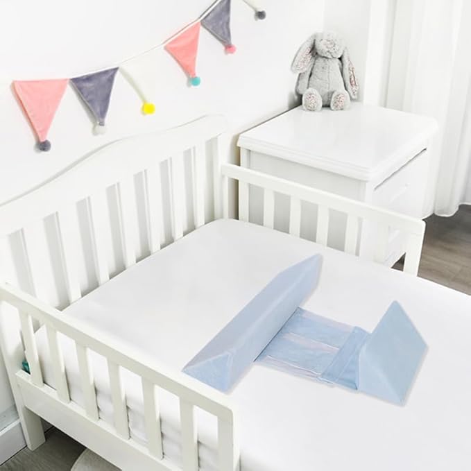 Baby Side Sleeper Weddge Adjustable Soft and Breathable Pillow,Gray-1Box