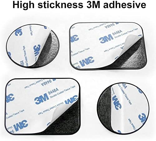 Tablet Metal Plates for Magnetic Car Mount, Wall, Magnets Kit. Replacement Set 2.4" of 12 Large Black Round Iron Discs for DIY, Crafts. 3M Adhesive Backing Steel Cell Phone Case Stickers 12 Pack