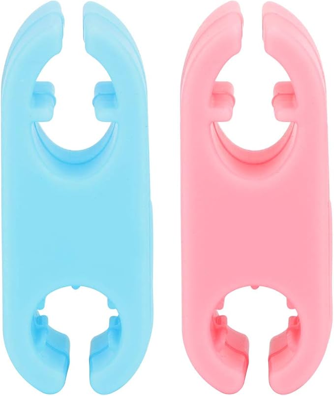 Pet Selfie Clip Silicone Non Toxic Durable Jaw Design Helps Record Beautiful Moments with Pets Universal for Cats and Dogs Blue Pink 5cm 2pcs