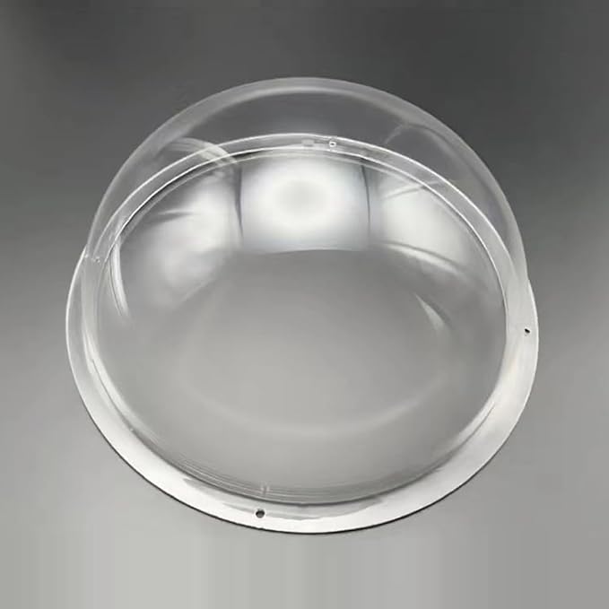 LOTOWELZON 4inch Acrylic Replacement Transparent Clear Camera Dome Cover Security Camera Housing Pet Dog Fence Window Skylight Window (ID100mm*H51mm/4 * 2in)