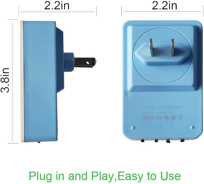 Ionizer Air Purifier, Plug In Air Purifier [Upgraded] with 80 Million Anions/Sec Ion Technology, Air Ionizer for Home to Purify: Pet Odor, Various Smell, Etc
