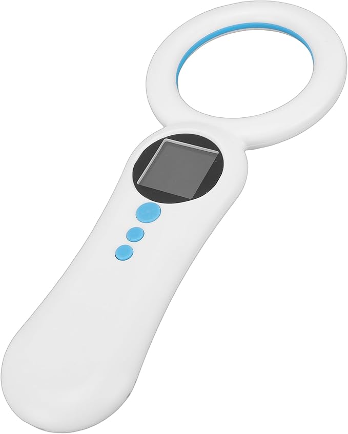 Pet Microchip Scanner, 500 Records Data Storage EMID Pet Microchip Reader, Rechargeable Chip ID Scanner Support for FDX - B Chips 134.2kHz 125kHz