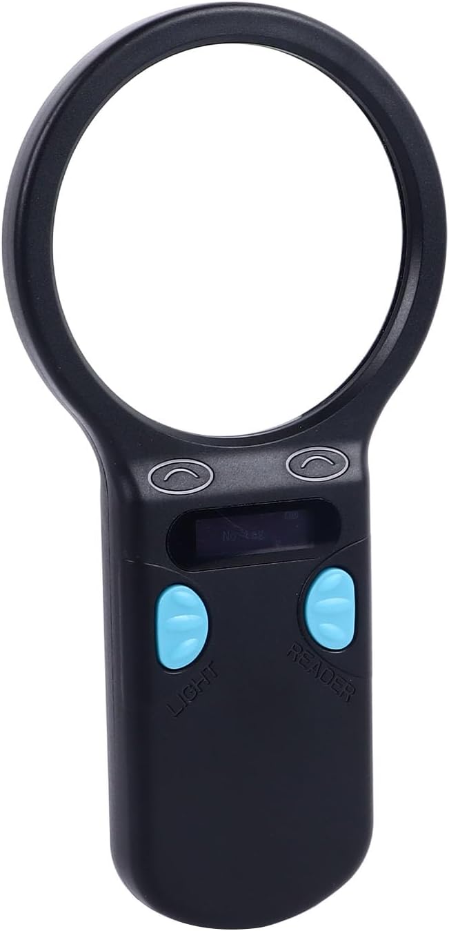 Animal Chip Reader Portable Handheld, Lightweight Rechargeable, Supports 125K and 134.2K Pet Chips - Fast Accurate Scanning, User Friendly Design for Pet Management