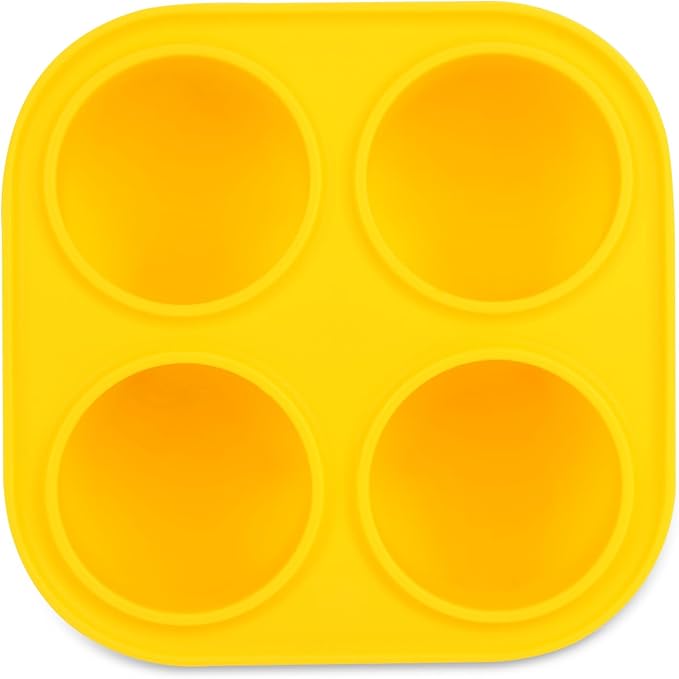 YeeBeny Dog Treat Molds for Freezer - Yellow Snack Tray for Small Dogs, Freeze Refill Treats, Easy to Clean Silicone Mold