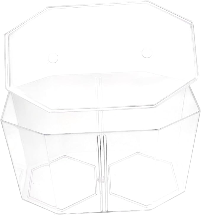 Fish Separation Box Dual Compartment Betta Breeding Tank Removable Divider High Aquarium Isolation Box for Safe Fish Hatching and Spawning