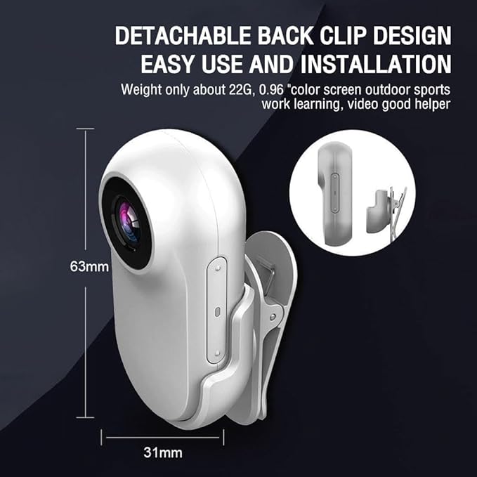 ehomful HD 1080P Cat Camera Collar with Video Record Wireless Mini Sport cam,Small Action Cameras,Body Camera for Pet Supplies/Stuff,Outdoor/Inoor Birthday Gift No WiFi