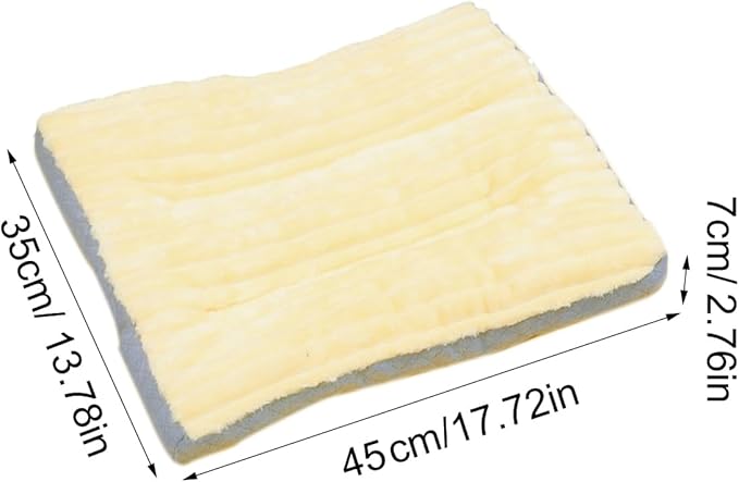 Dog Bed,pet Beds & Furniture,Machine-Washable Cushion for Dogs and Cats,Suitable for Dogs, Floor Furniture Use Yellow S