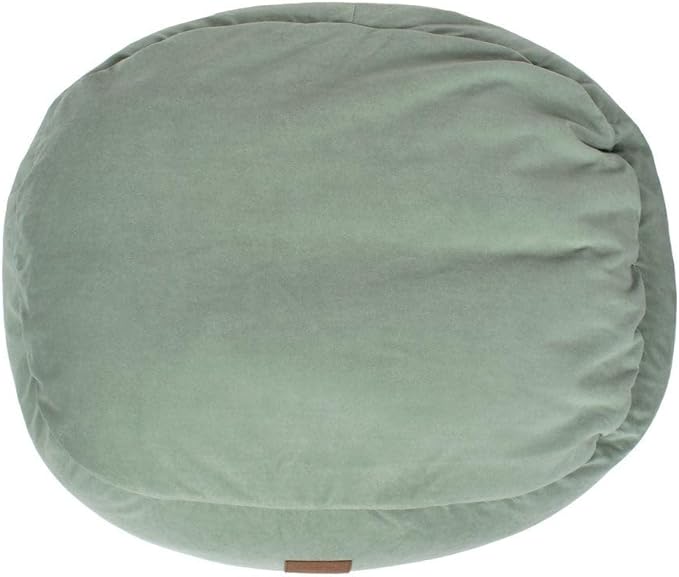 CAROLINA PET COMPANY Microfiber & Tipped Berber Comfy Cup Dog Bed - Chocolate, M
