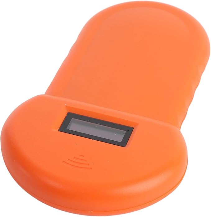Pongnas 134.2KHz Pet Microchip Scanner - USB Rechargeable Animal Chip Reader for Pigs, Dogs, and Cats with Organic LED Display