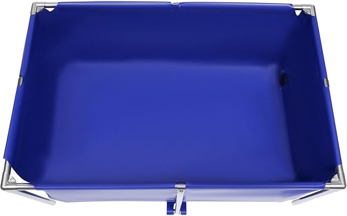 Canvas Fish Pond, Rectangular Aquarium Fish Tank Ornamental Swimming Pool Koi Breeding Pond Foldable Water Storage Reservoir Swimming Pool for Fish, Lobster, Prawns