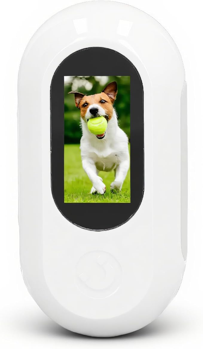 Collar Camera, HD 1080P, 120 Wide Angle Lens, Mini Action Camera for Indoor/Outdoor Use, OTG Support (White)