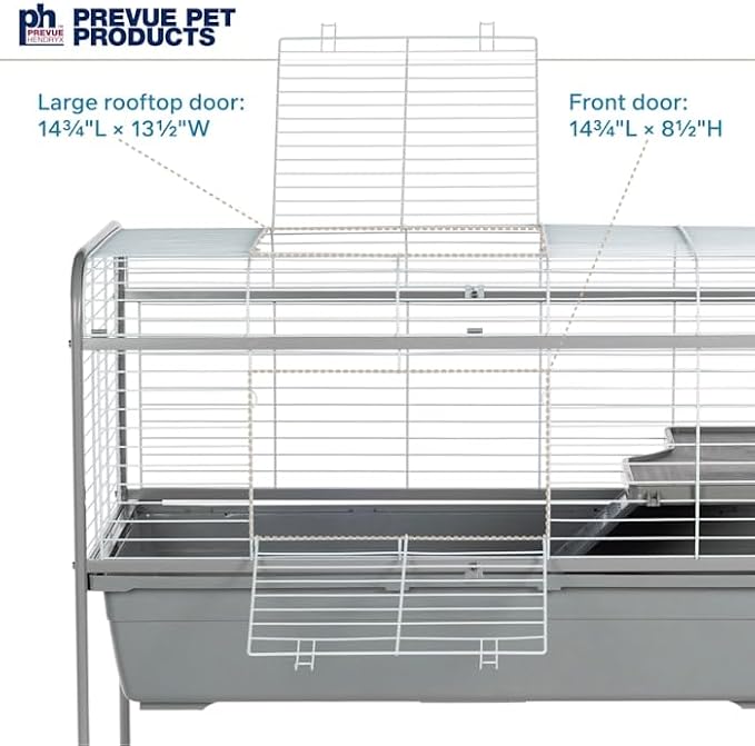 Jumbo Small Animal Home with Stand Gray