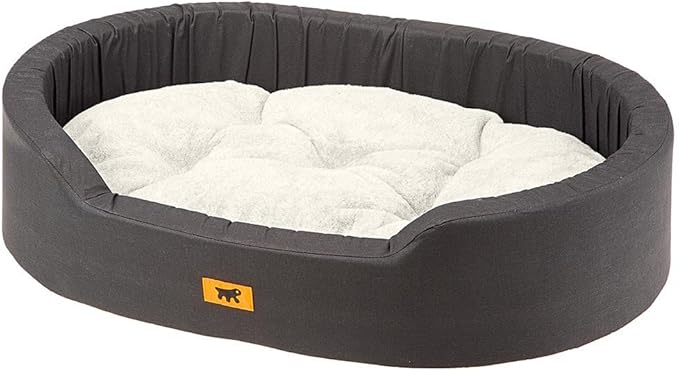 Ferplast Dandy F 65 Cat and Dog Bed, Cotton/Fur, 65 x 46 x 17 cm, Black