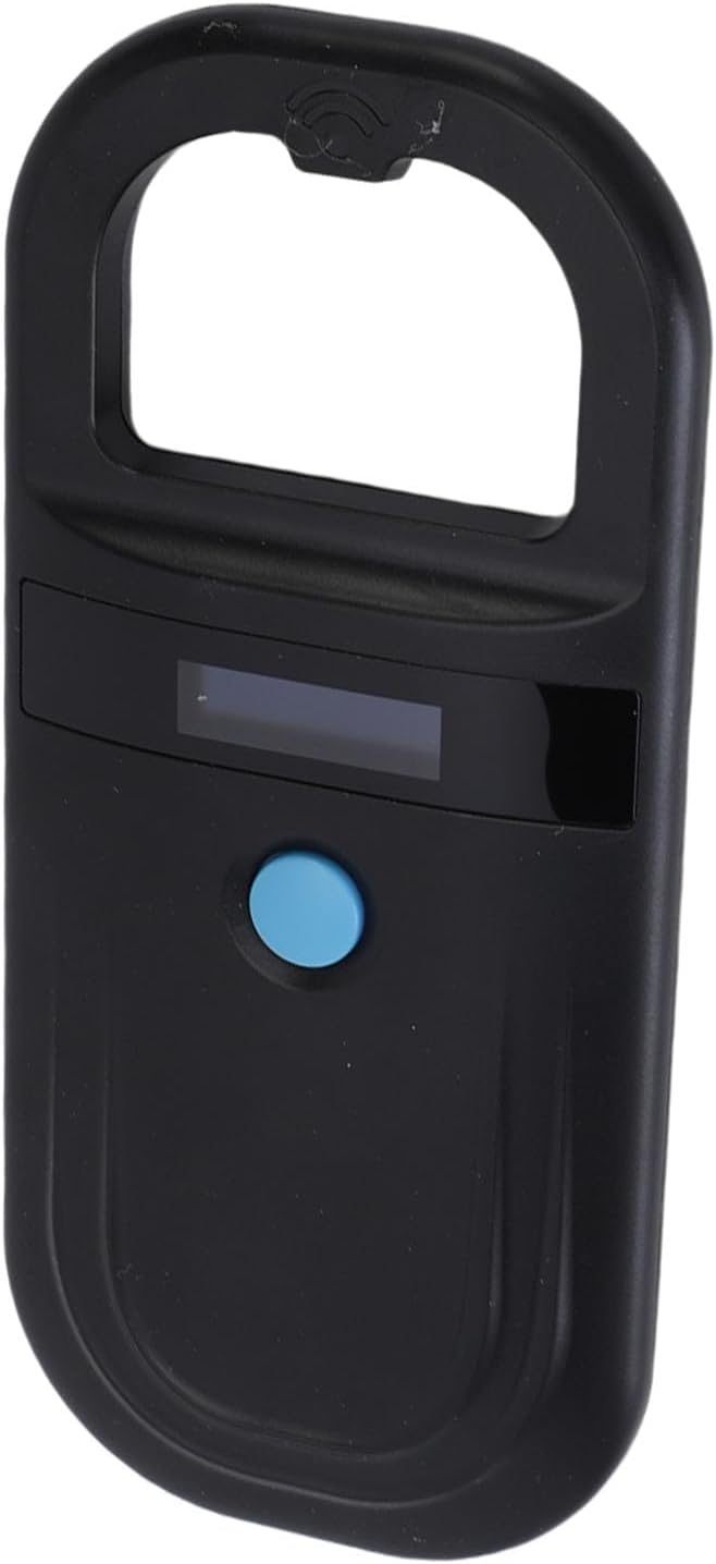 Microchip Scanner, 1000 Records Rechargeable Display Screen Pet Chip Scanner for EMID (Type 2)