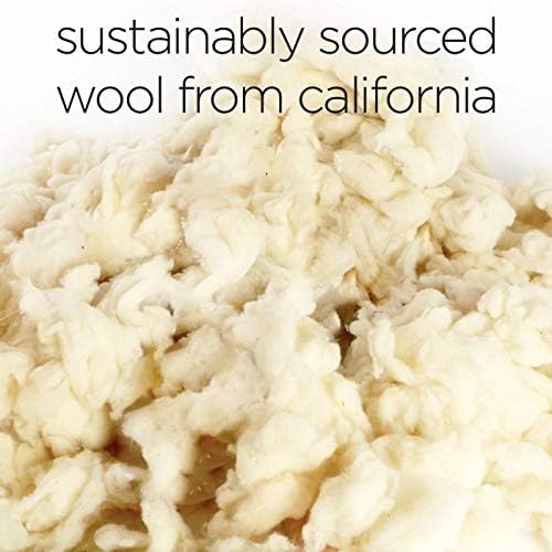 Molly Mutt Sheepy Wool Crate Mat - 100% Cotton Canvas Cover with Temperature-Regulating 100% Natural Wool-Filled Insert Dog Bed-Soft & Supportive Wool-Filled Bed - (30"x21"x2.5", Amarillo by Morning)