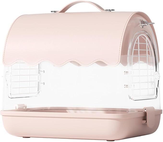 Standing Flight Parakeets Cage Set Large Bird Carriers Panoramic View Bird Cage for Outdoor Use