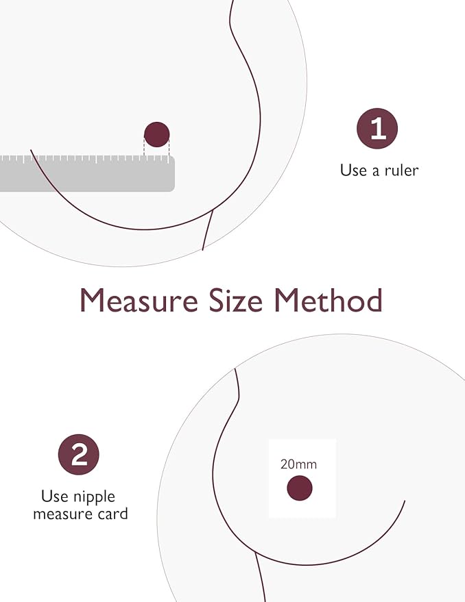 Momcozy Double-Sealed Flange 24mm Compatible with Momcozy M5 Breast Pump. Original M5 Breast Pump Replacement Accessories, 1PC (24mm)